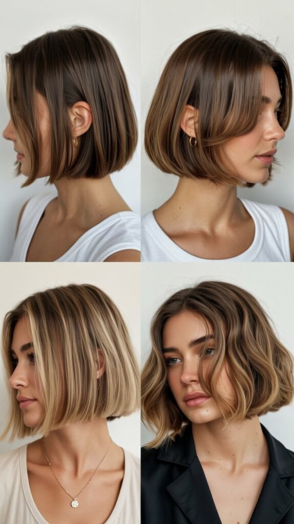 Stacked Bob at Chin-Length