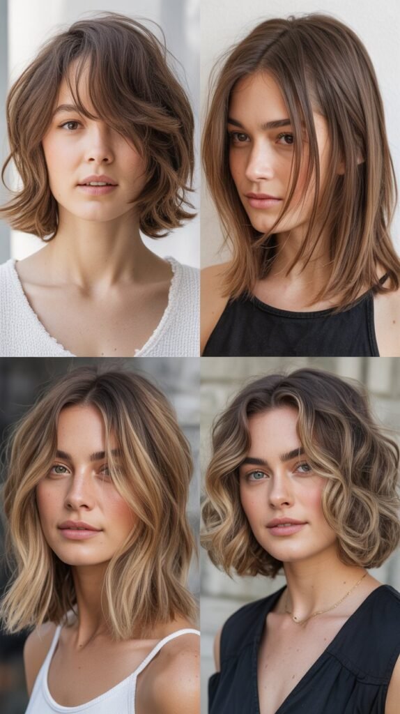 Choppy Layered Long Bob