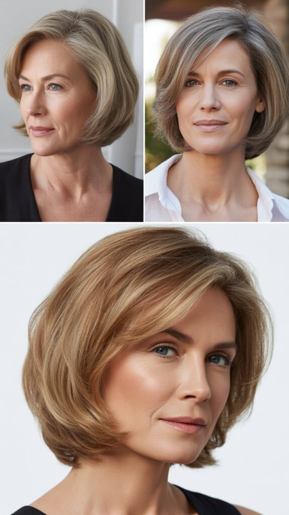 Angled Bob with Stacked Layers