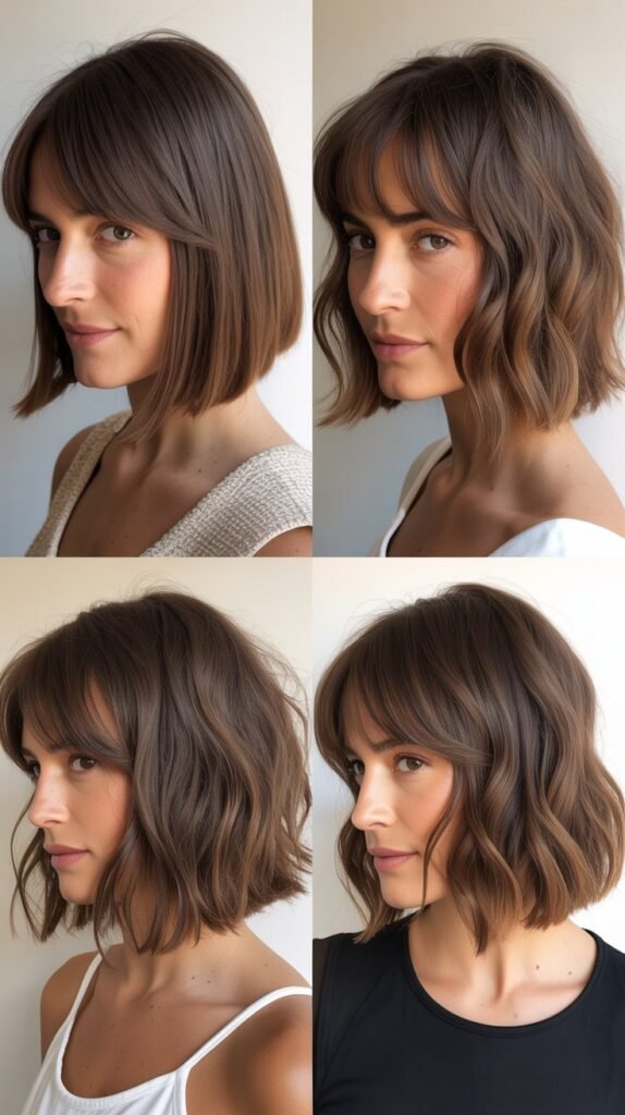 Graduated Bob with Long Side Fringe