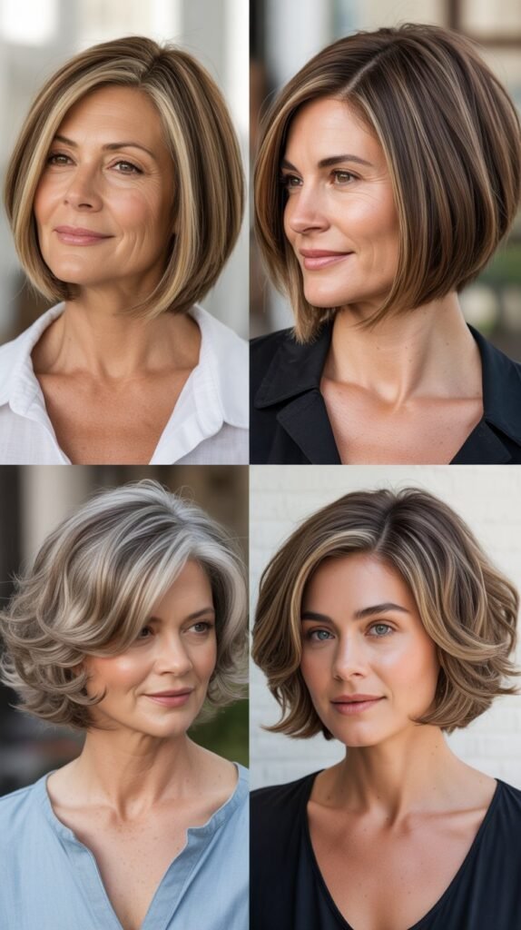 Angled Bob with Stacked Layers