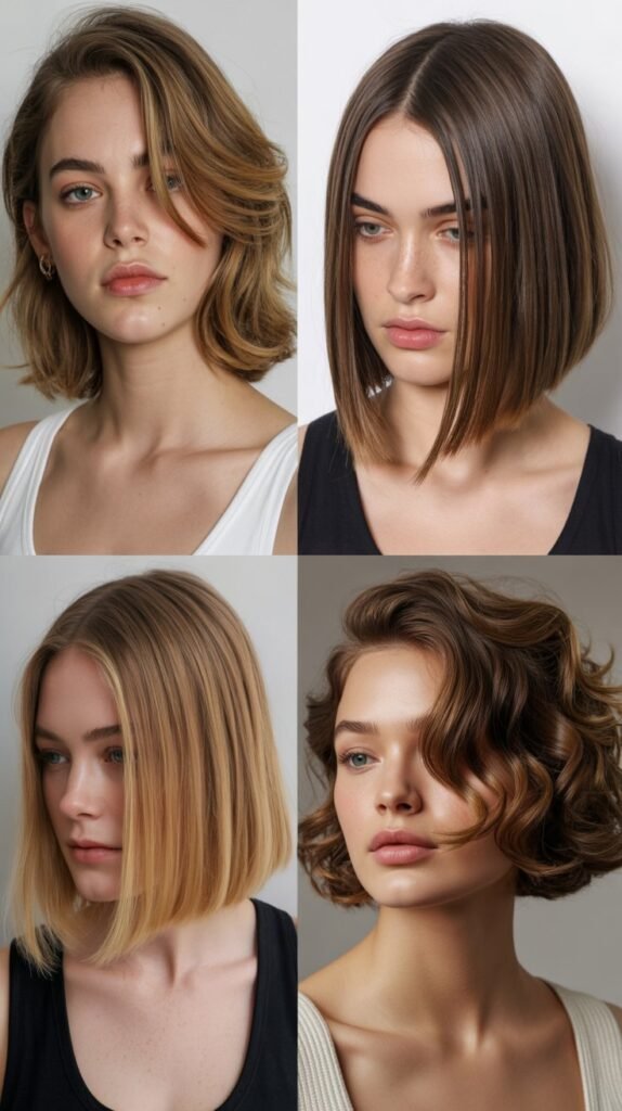  The Side-Swept Long Bob