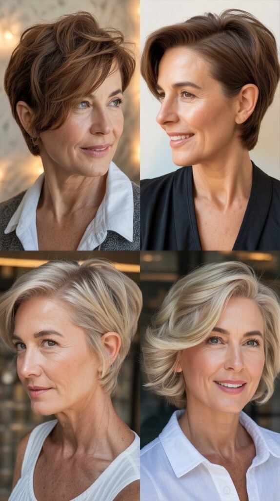  Long Pixie with Side Part