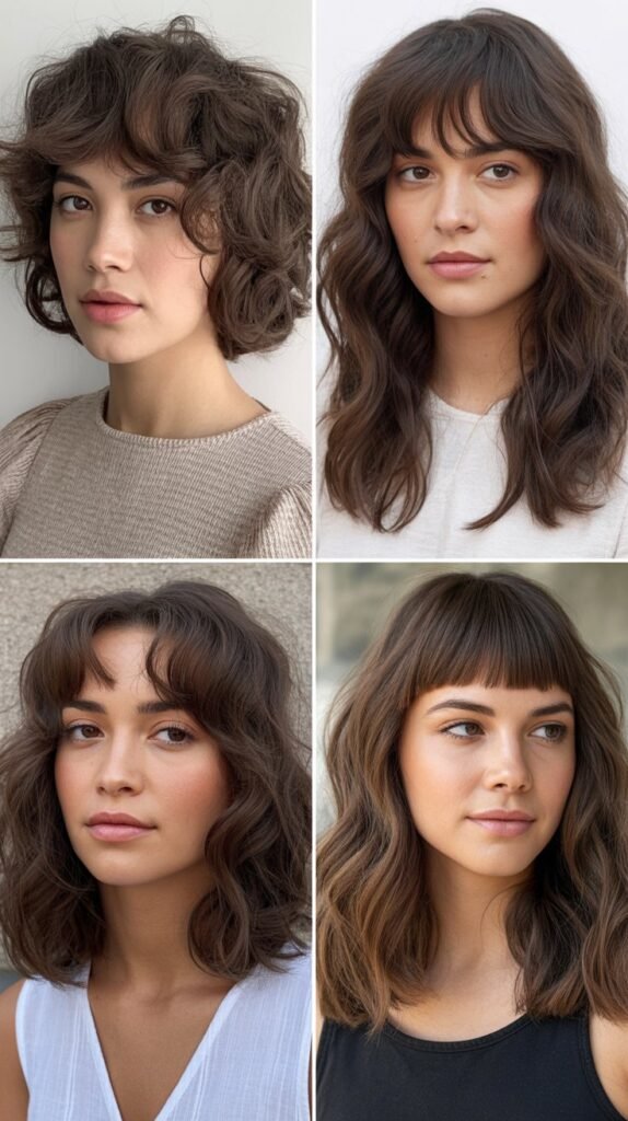 Baby Bangs with Medium Waves