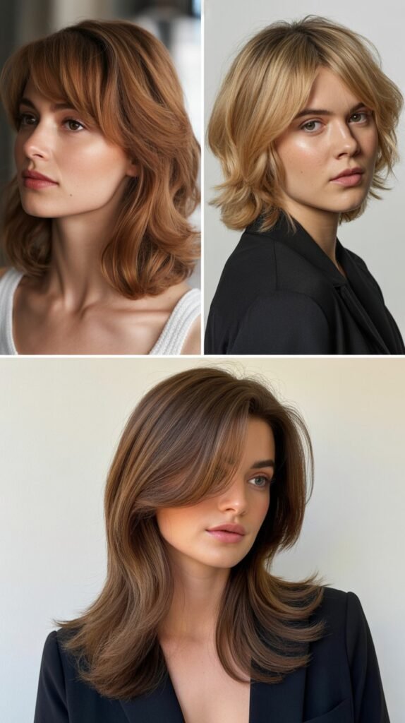 Side-Swept Bangs with Layered Cut