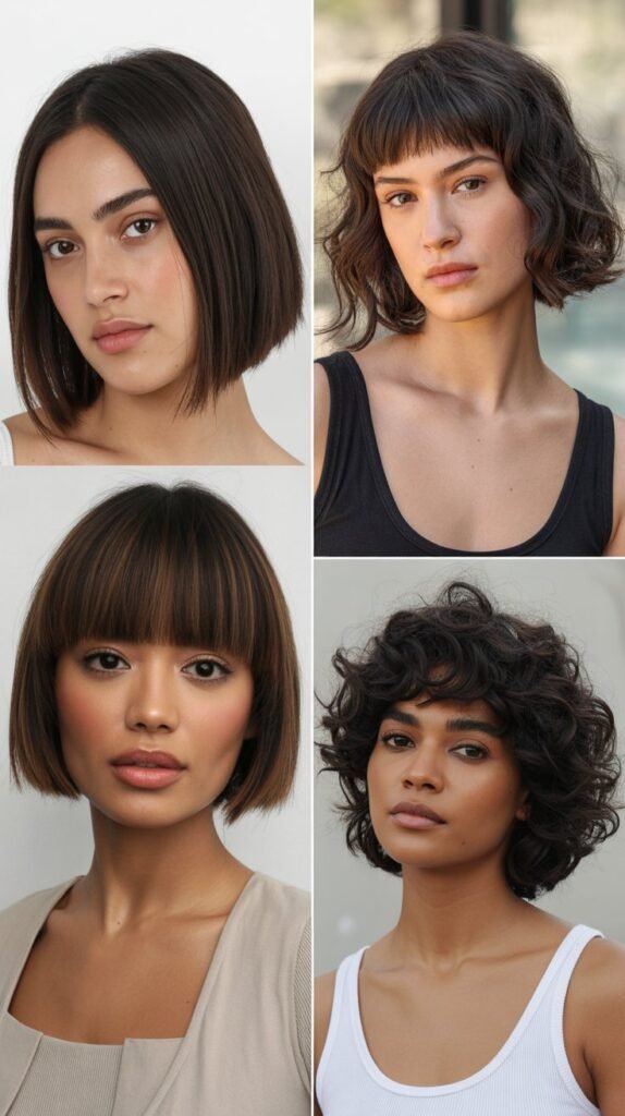  Graduated Bob With Long Tapered Bangs