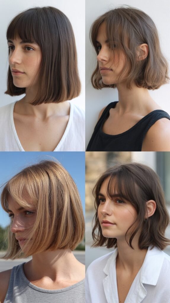 Lob (Long Bob) with Face-Framing Long Bangs