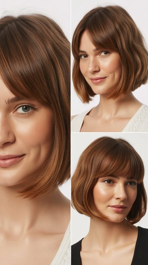  Classic Bob with Long Side Bangs