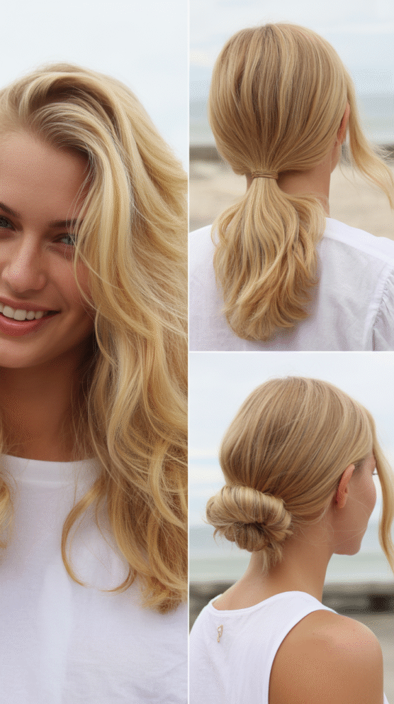 Golden Brown Roots With Blonde Ends