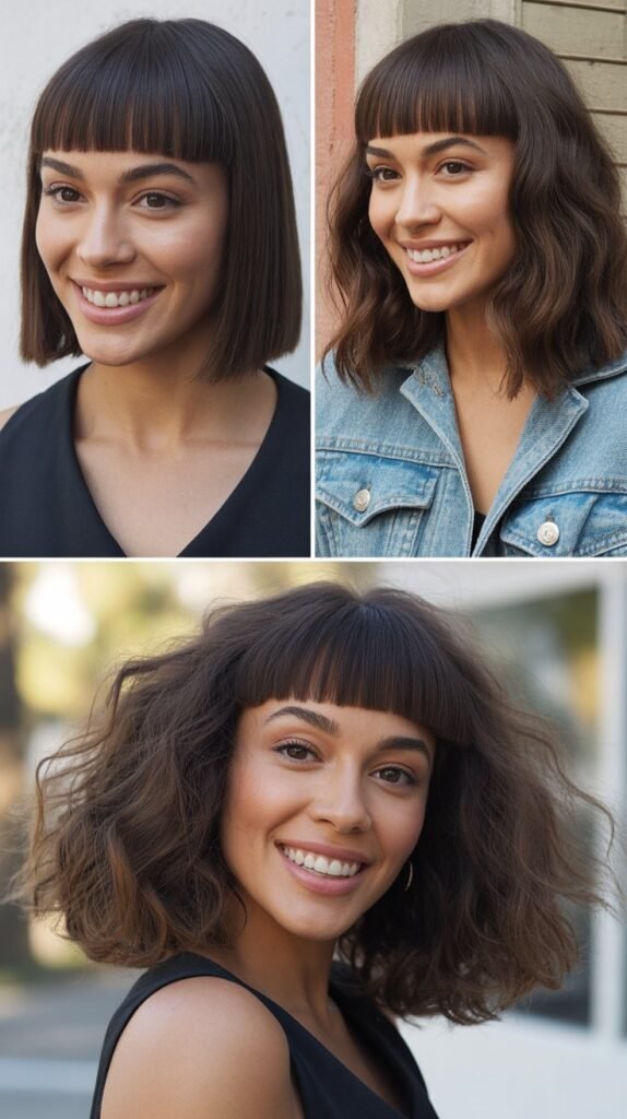 Precision Midi With Straight-Across Bangs