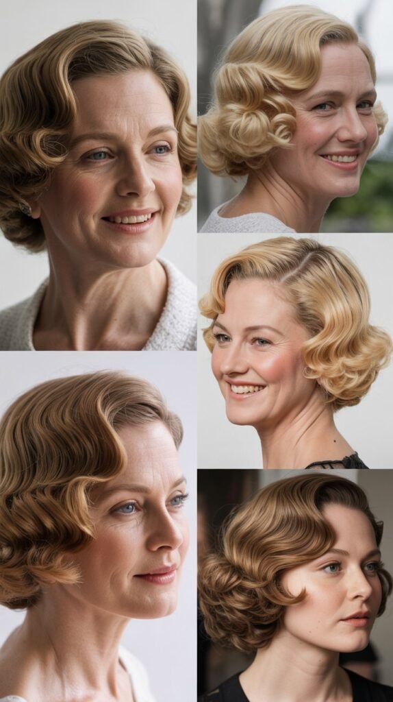 Vintage Hollywood Waves