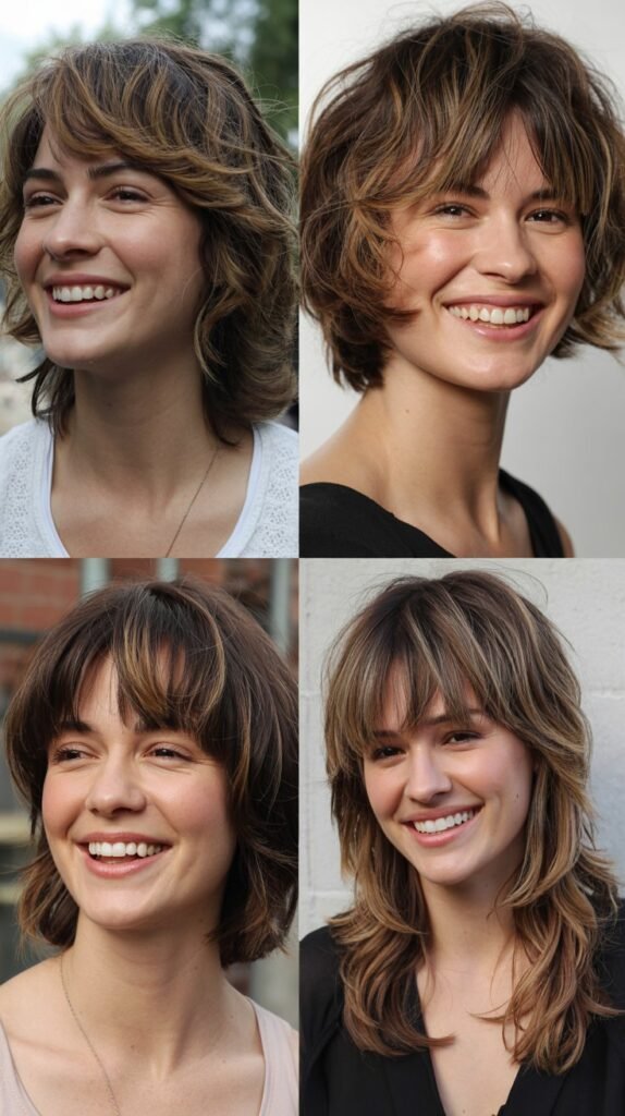 Choppy Layers with Piecey Bangs