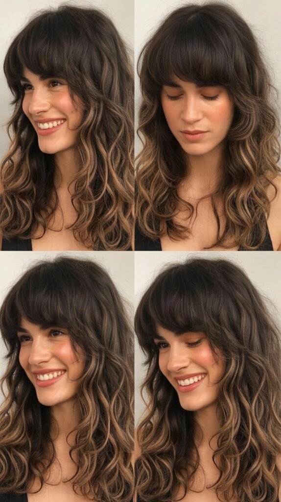 Thick Fringe with Collarbone Waves