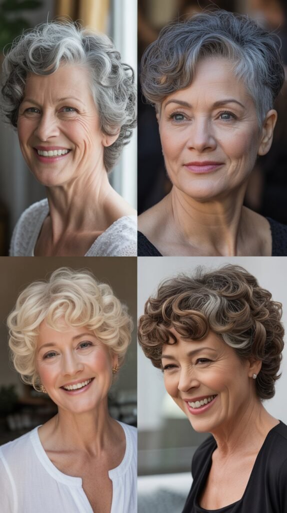 Curly Shag with Bangs