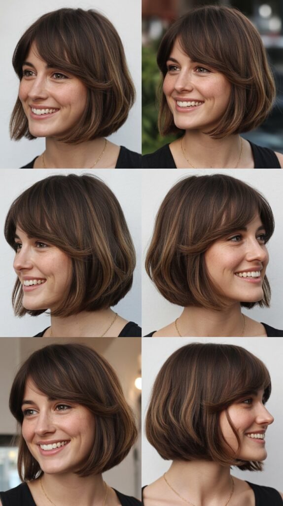 A-Line Bob with Swoopy Long Bangs