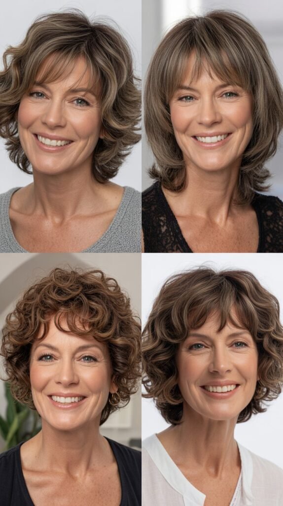 Shaggy Layers with Piecey Bangs