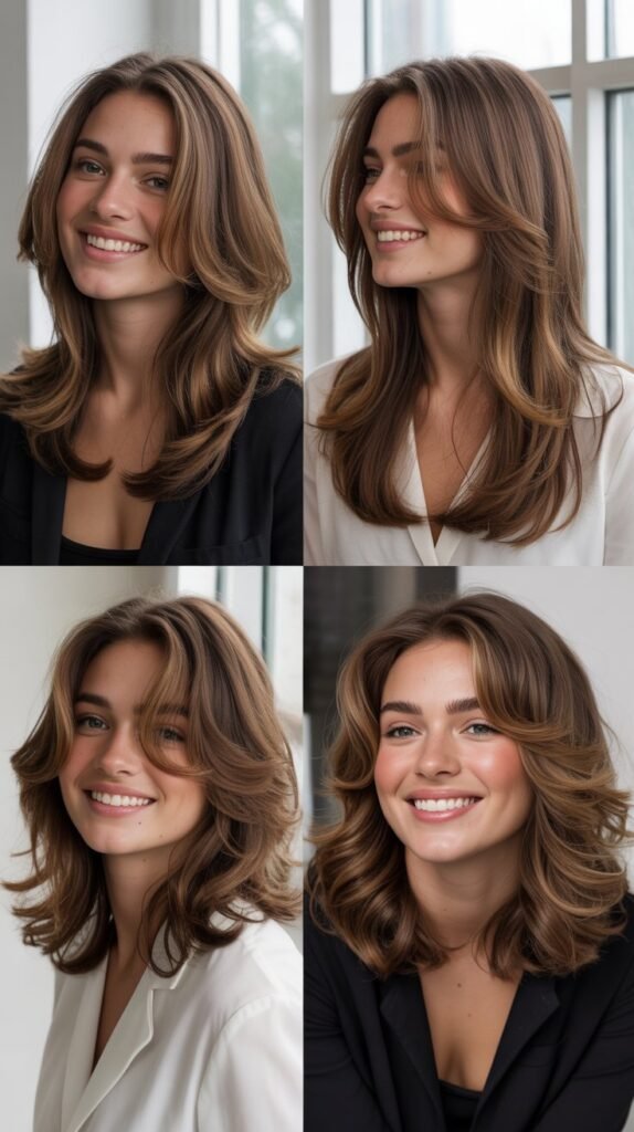 Face-Framing Layers for Thick Hair