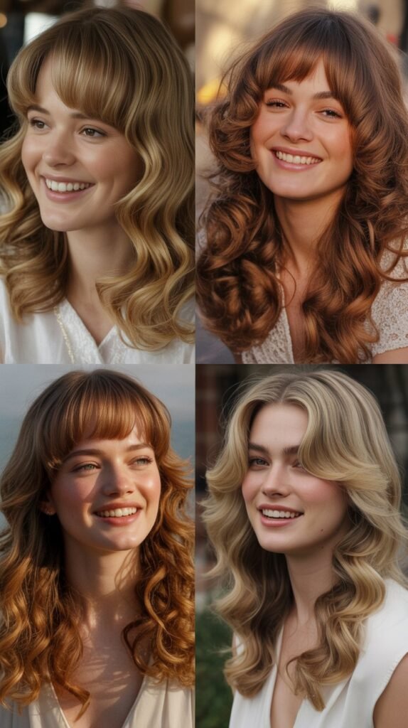 Arched Bangs with Soft Waves