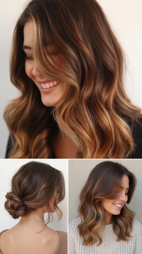 Warm Brown Balayage for Autumn