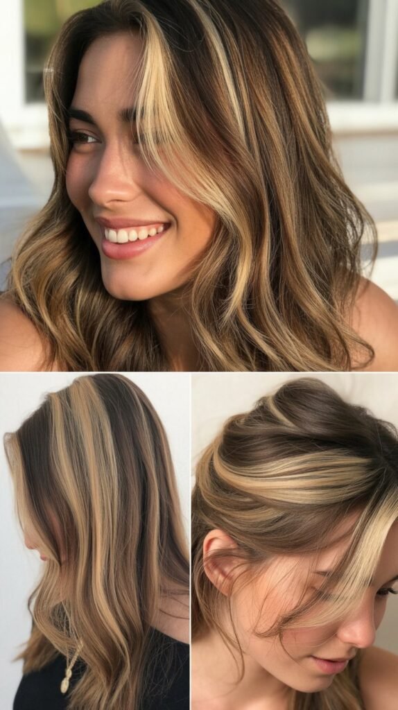 Money Piece Balayage for Brown Hair