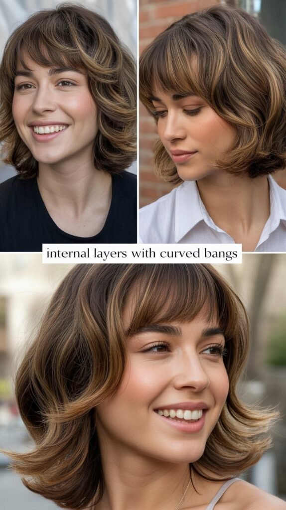  Internal Layers With Curved Bangs