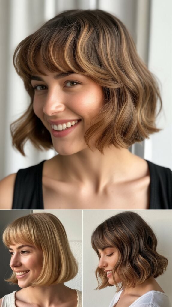 Graduated Bob With Wispy Bangs