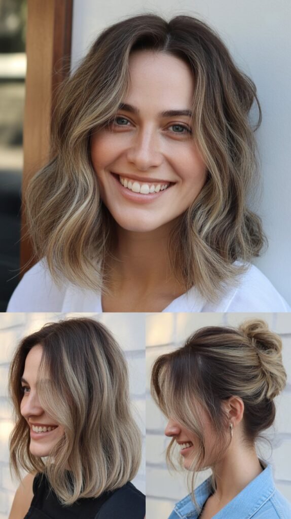 Smoky Blonde on Cool Brown Base