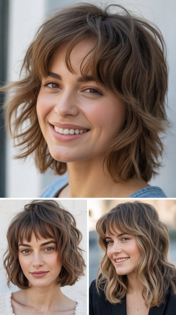 Tousled Layers With Uneven Micro Bangs