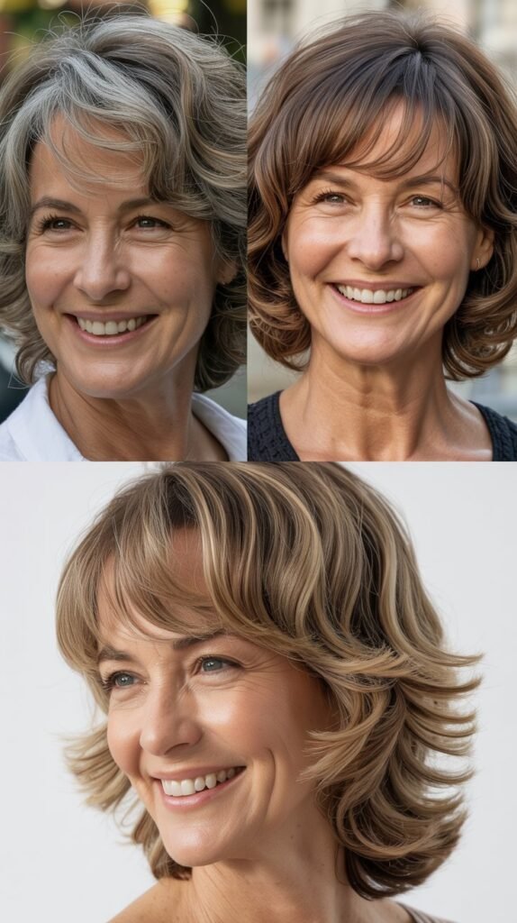 Wispy Bangs with Mid-Length Cut