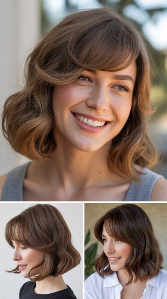 Curved Side Bangs