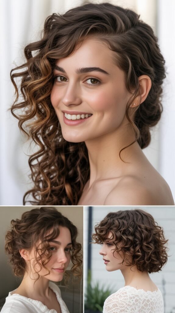 The Side-Swept Curls