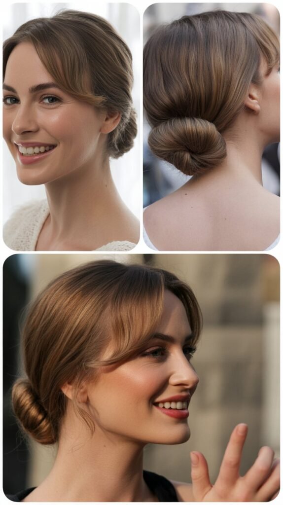 The Side-Swept Low Bun