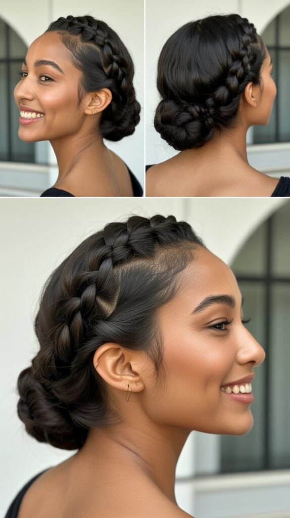 The Braided Low Bun
