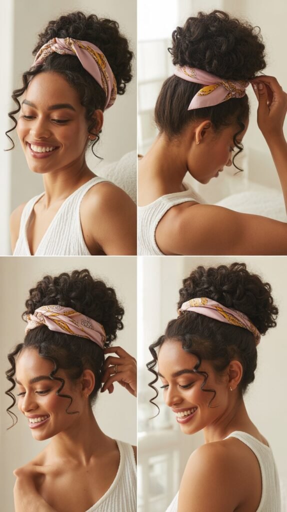  The Easy Scarf Updo
