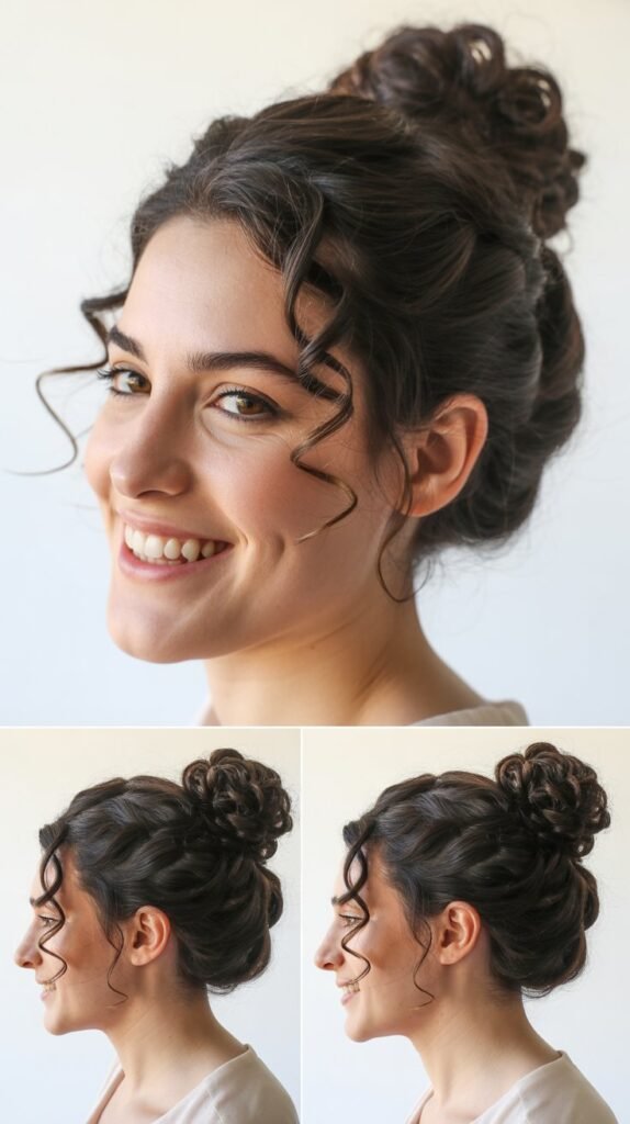 Twisted Half-Up Bun