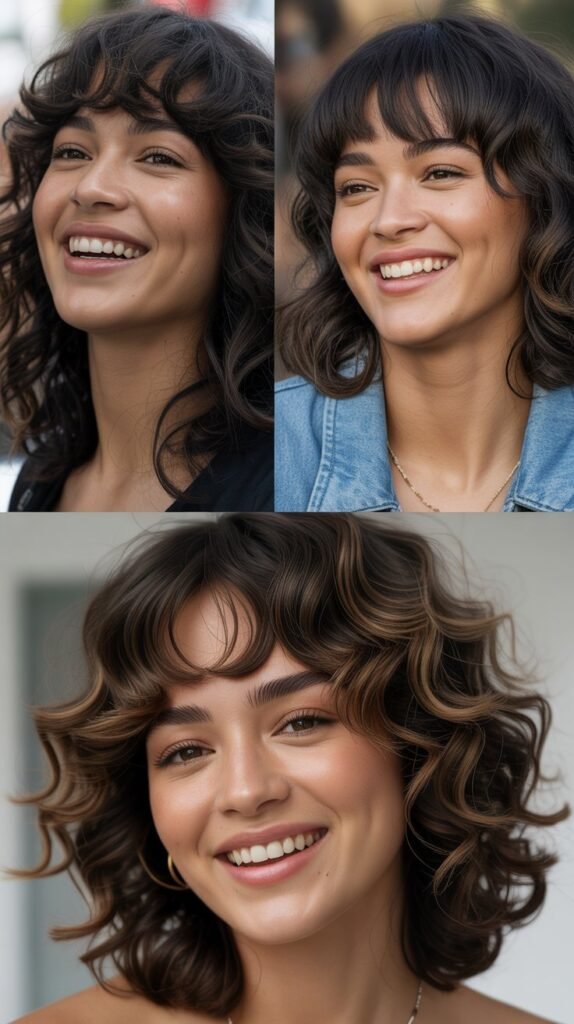 Textured Bottleneck Bangs