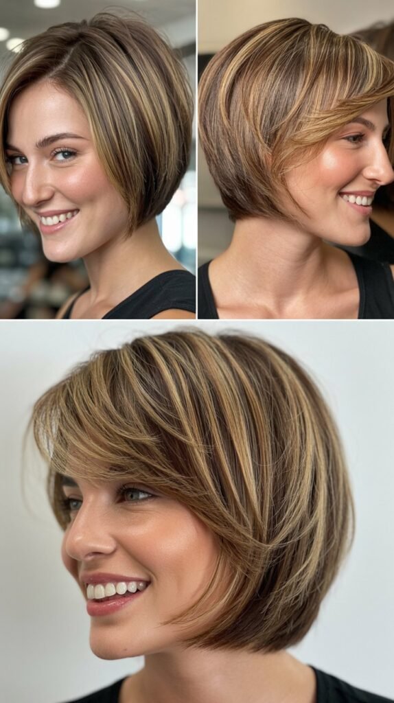 Stacked Bob with Graduated Layers