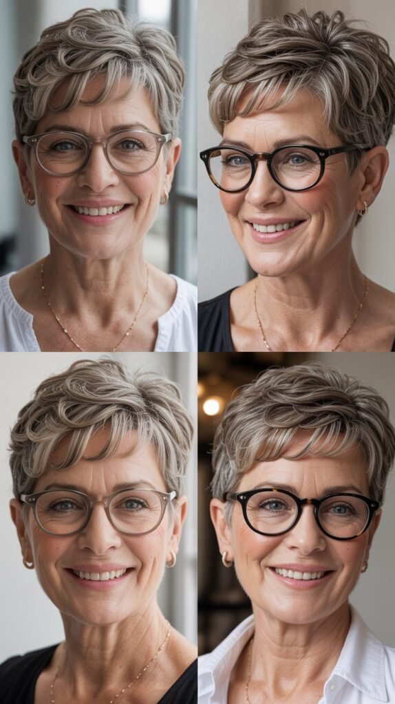  Swept-Back Pixie with Height