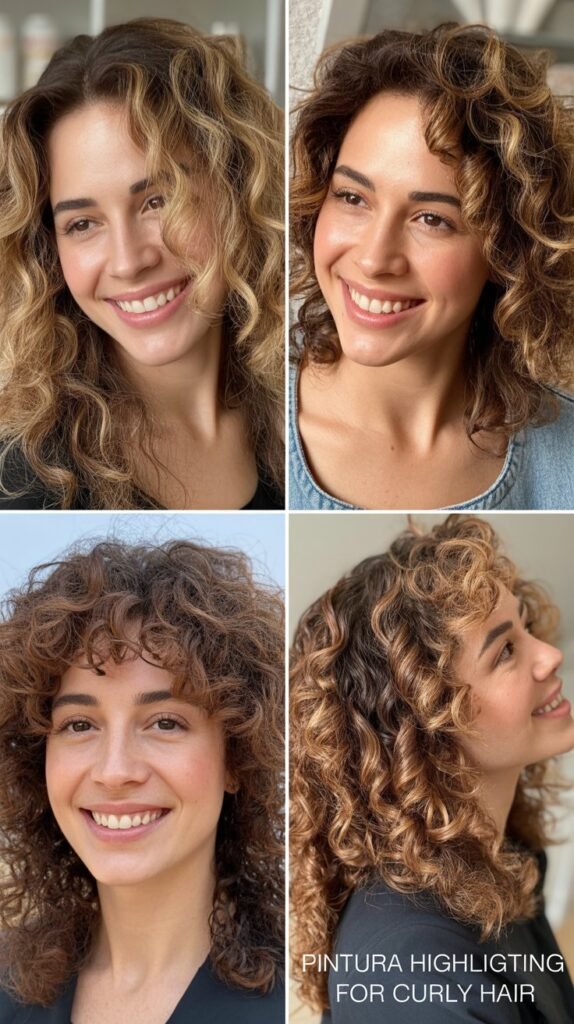  Pintura Highlighting for Curly Hair