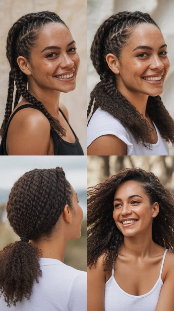 . The Low Twisted Ponytail