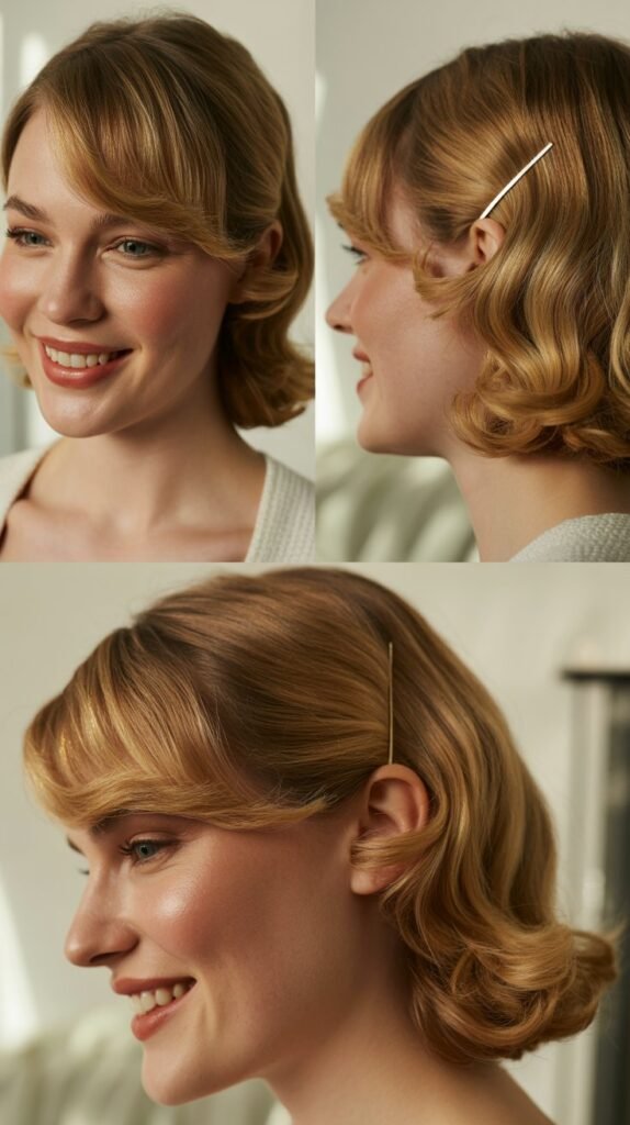 Side-Swept Waves with Pinned Bangs