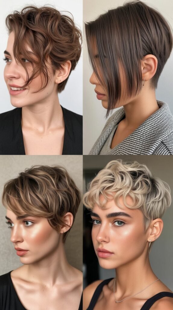 Elongated Pixie with Tapered Sides