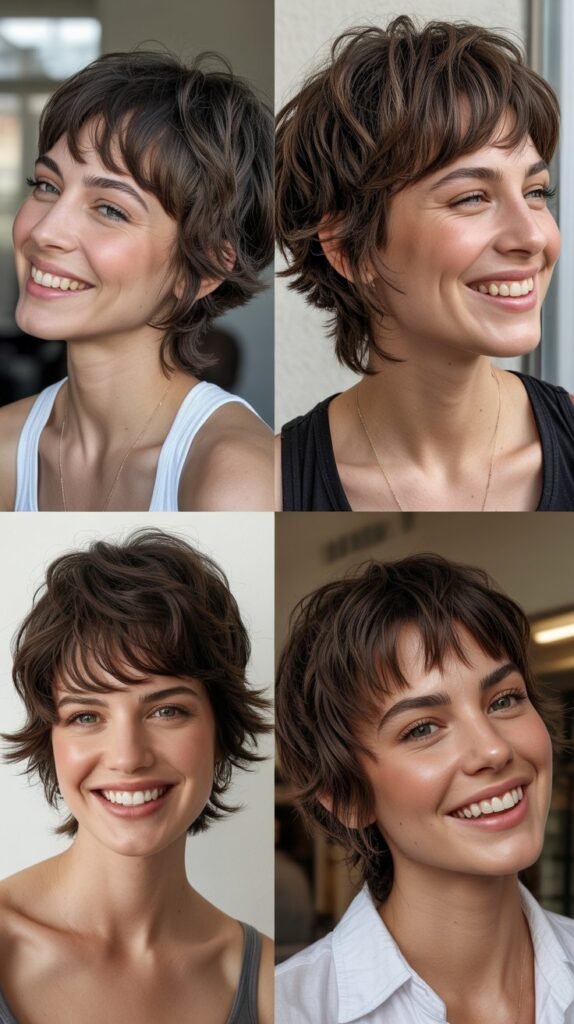 Piece-y Micro Fringe with Shaggy Layers