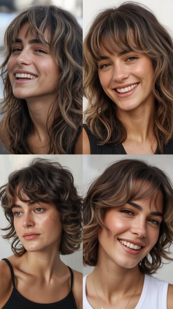 Piecey Bangs with Razor-Cut Layers