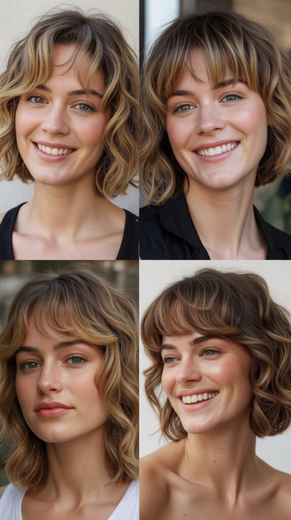  Wispy Bangs with Textured Lob