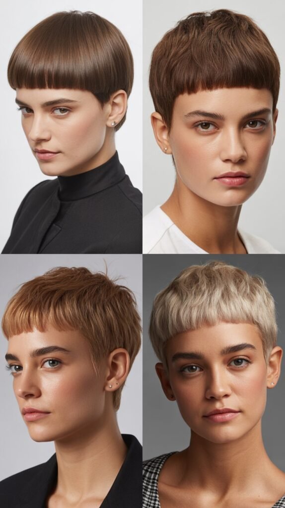 Bowl Cut with Textured Perimeter