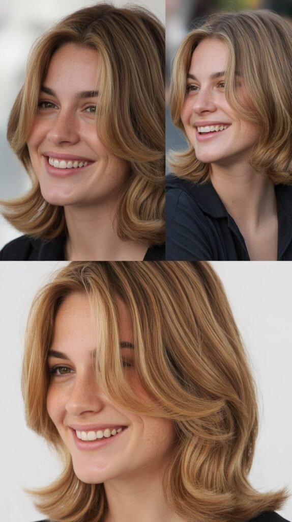 Face-Framing Highlights with Subtle Layers