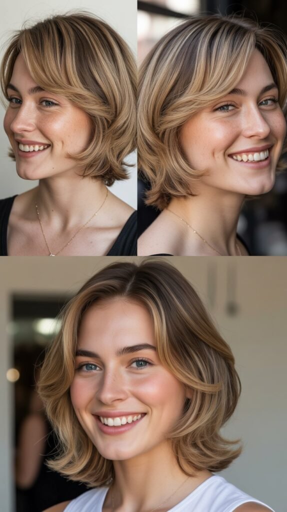 Soft Graduation from Chin-Length Layers