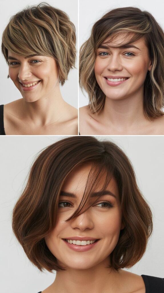  Diagonal Bangs with Asymmetric Length