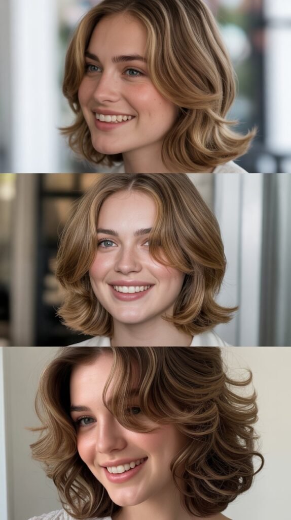 Soft Romantic Layers with Side Part